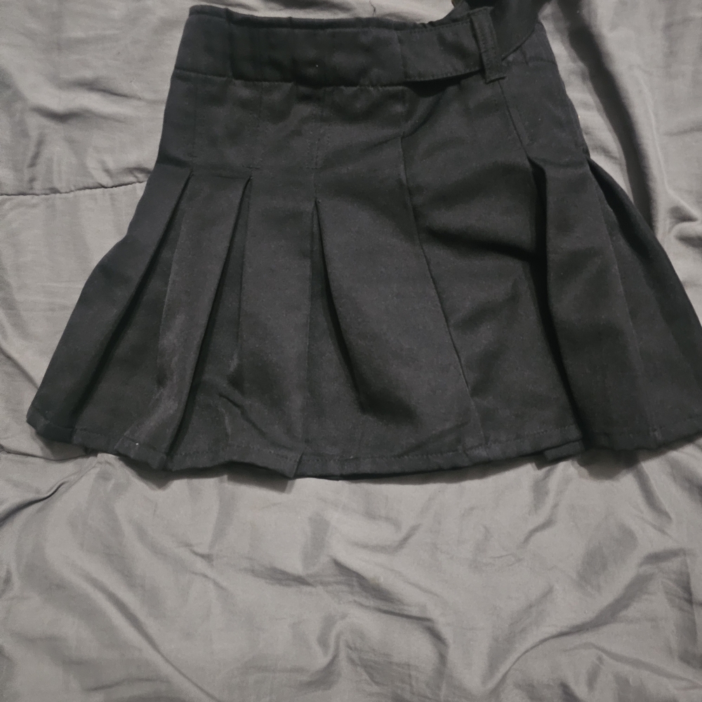 French Toast Black Mini Skirt